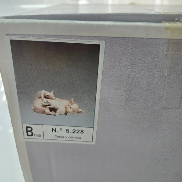 Vintage  Lladro ‘Playful Piglets’ Porcelain Figurine (5228) With Box Rare - Picture 10 of 13